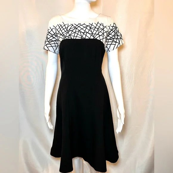 fitted lace wedding dress Amazon.com: FIT and Flare with LACE Detail Anne Black : Clothing, Shoes &  Jewelry main image 1